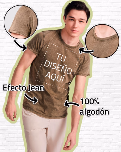 Camiseta Efecto Jean Hombre