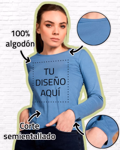 Camiseta Manga Larga Mujer