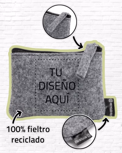 Monedero De Fieltro Reciclado