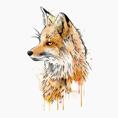 Fox Watercolor 2