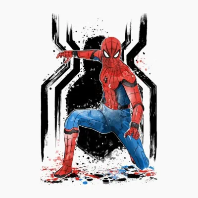 Blue And Red Spider