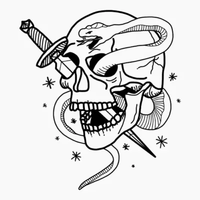 Snake and Skull