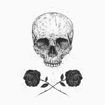 Skull And Roses
