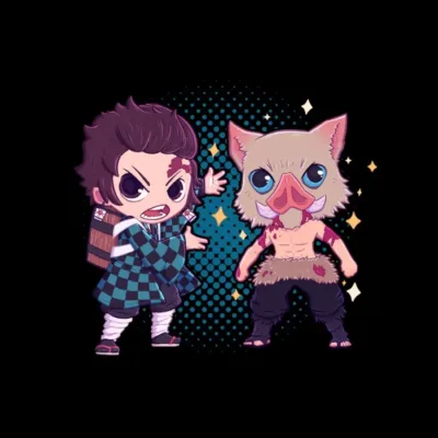 Kimetsu No Yaiba - Tanjiro - Inosuke