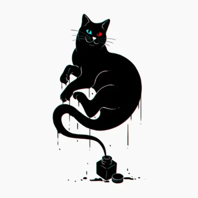 Gato En Pintura