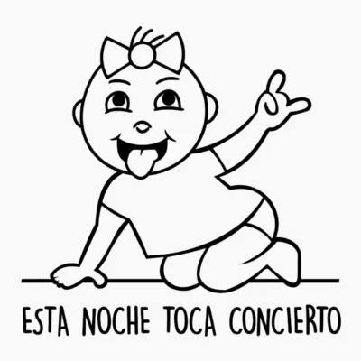 Esta noche toca concierto. Niña.