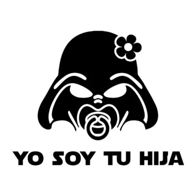 Yo soy tu hija. Fondo claro.