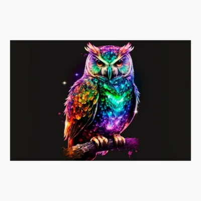 Colorfull Crystal Owl