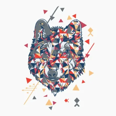 Multicolor Wolf