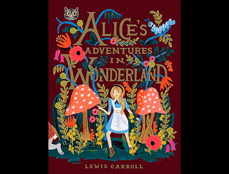 Imagen de la portada de la novela de Alicia en el País de las Maravillas en inglés.