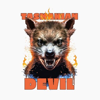 Angry Tasmanian Devil (with text)
