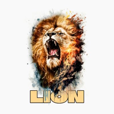 Angry Lion (with text)