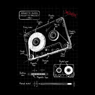 Cassette audio plan Black