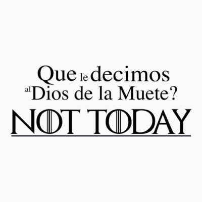 Negro NOT TODAY 3