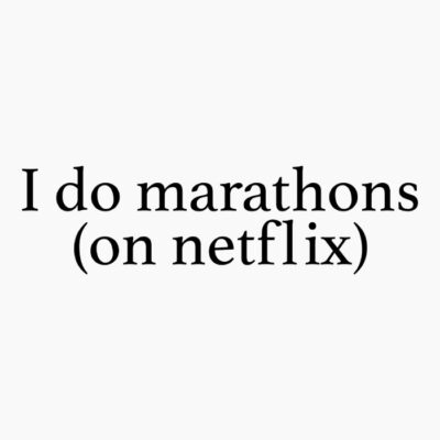I do marathons black