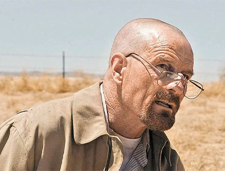 Imagen del personaje Walter White en la serie Breaking Bad.