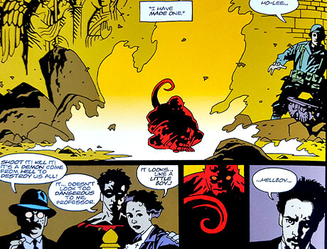 Hellboy cuando es un niño
