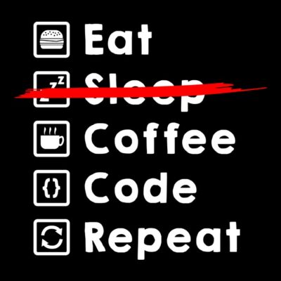 Eatcoffeecoderepeatlight
