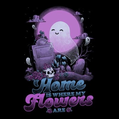 Ghost home flowers dark humorpun