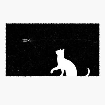 Cat chasing stars