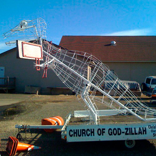 Godzilla iglesia