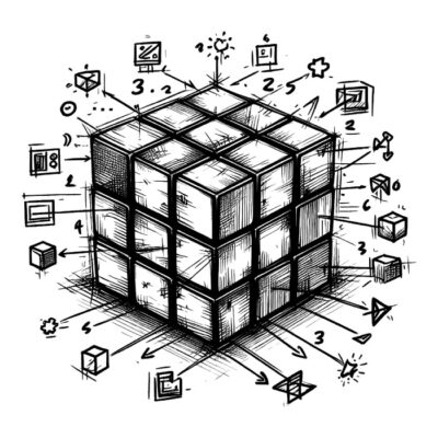 Rubik trazo negro.