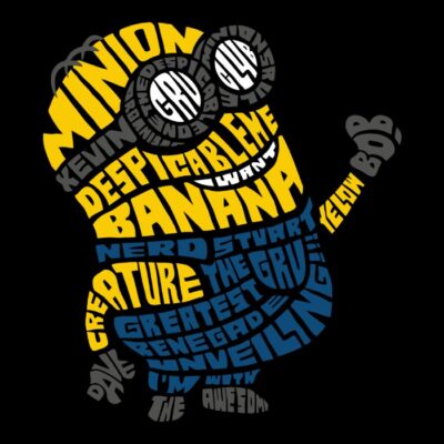 Minion en caligrafía