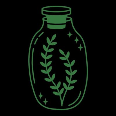 Herbs in a jar