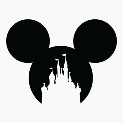 Mickey Castle Silhouette