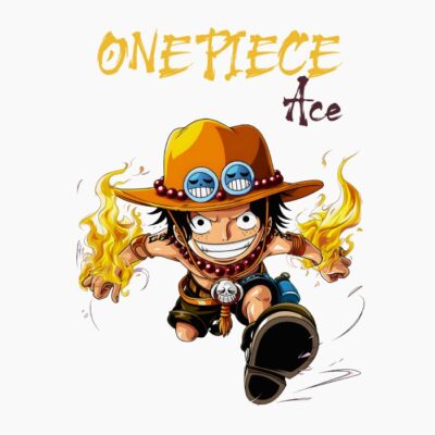 One Piece, Portgas D. Ace, Cartoonish style.