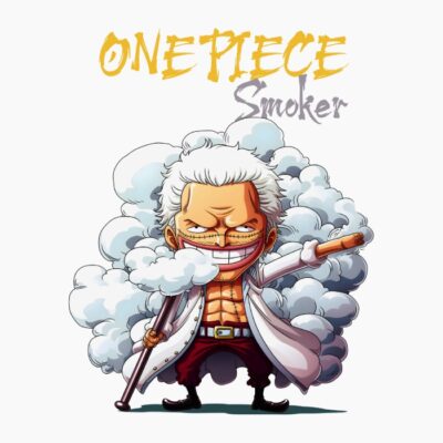 One Piece, Smoker, Cartoonish style.