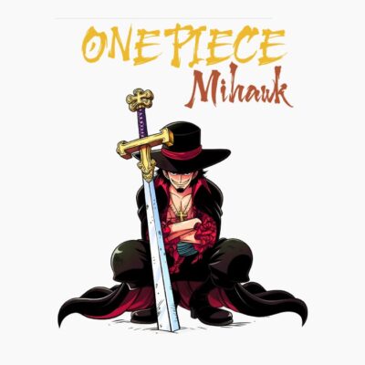 One Piece, Mihawk, Cartoonish style.