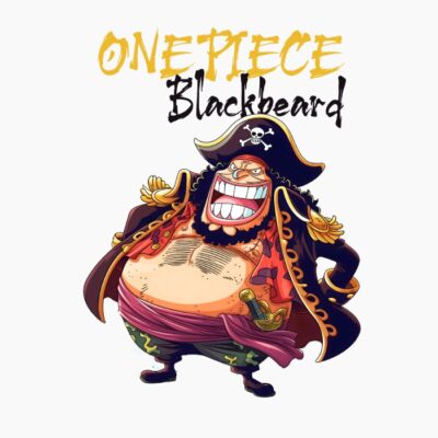 One Piece, Blackbeard, cartoonish style