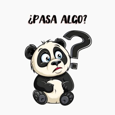 Panda preguntando si pasa algo