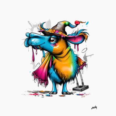 Llama colorida
