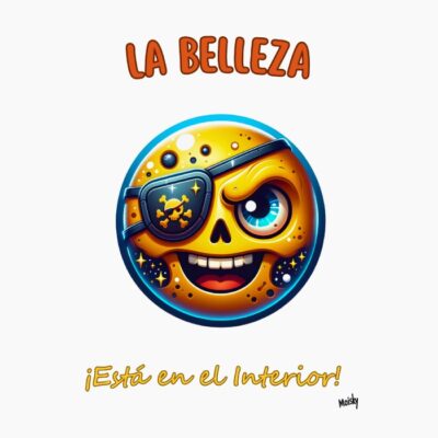 Emoji Pirata: La belleza está en el interior.