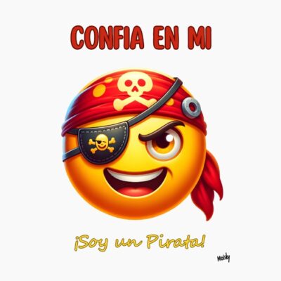 Emoji pirata: confía en mi soy un pirata
