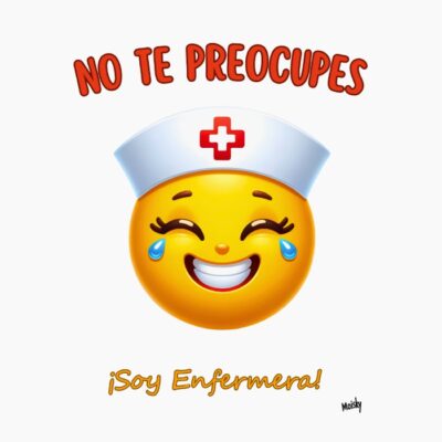 Emoji enfermera: no te preocupes, soy enfermera