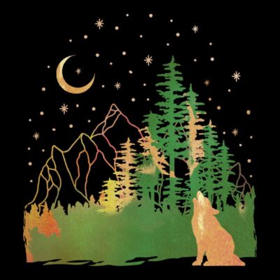 wolf redwood forest