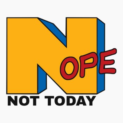 Nope mtv logo shirtwoot