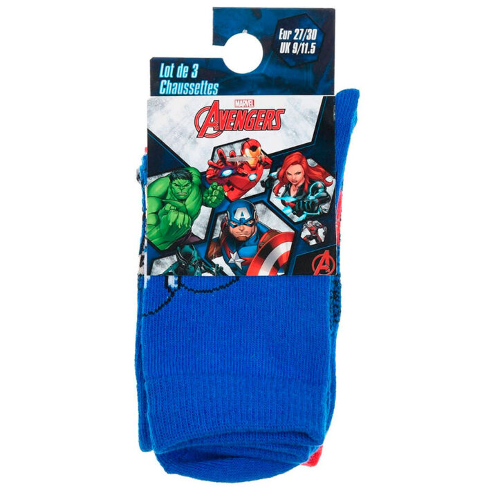 Pack 3 calcetines infantiles avengers