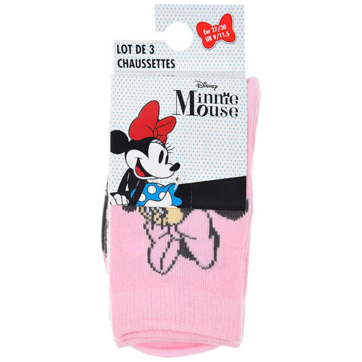 Pack 3 calcetines infantiles minnie mouse