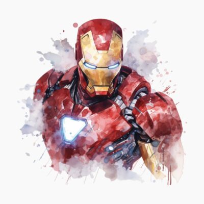 Ironman acuarela 02