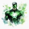 Green lantern acuarela 02