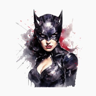 Cat Woman acuarela 01