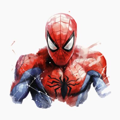 Spiderman acuarela 03