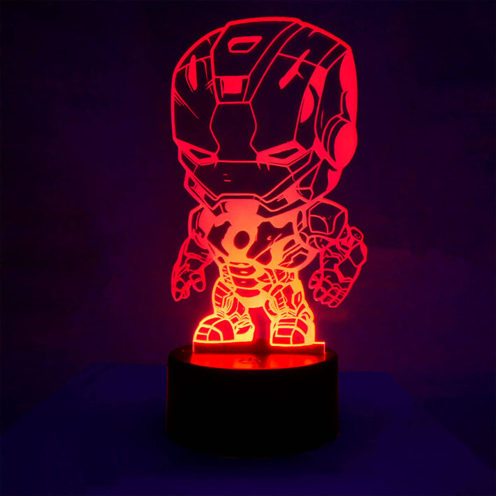 Lámpara led iron man