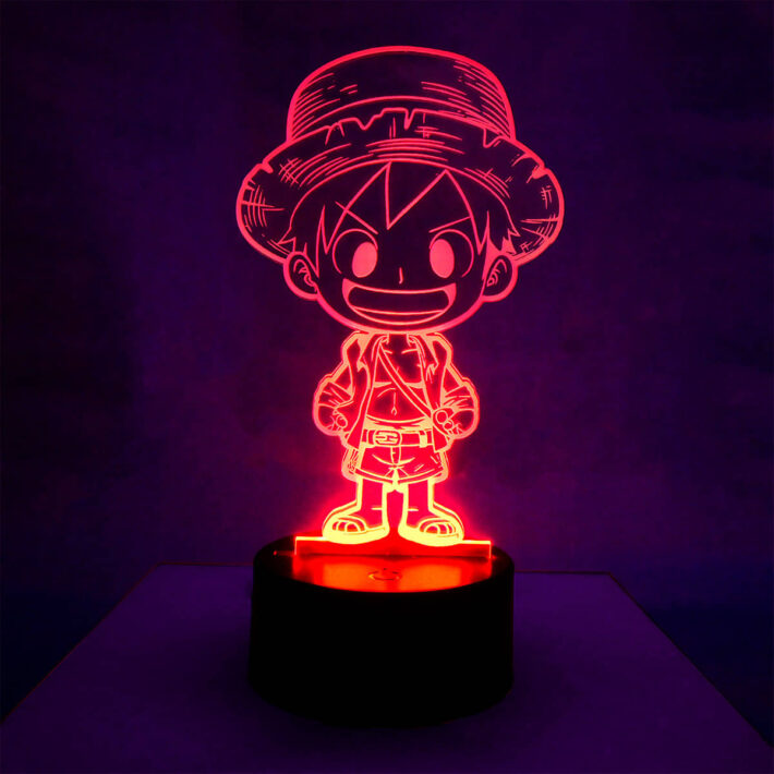 Lámpara led luffy one piece