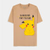 Camiseta Unisex Pikachu Frase Bordada
