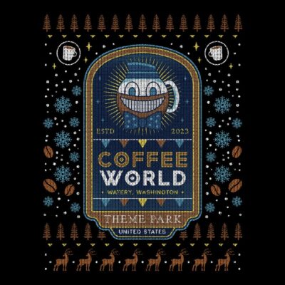 Watery Coffee World Ugly Sweater